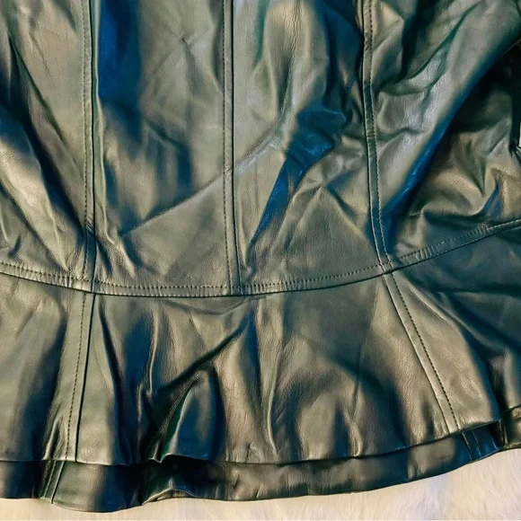 Gilli Forest Green Leather Jacket - Picture 8 of 12